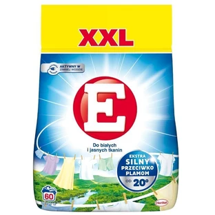 E XXL Стиральный порошок для белых и светлых тканей, 3,3 кг