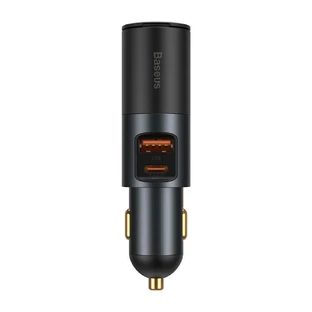 Baseus Share Together Car Charger USB / USB Type C / Cigarette Lighter Socket 120W Quick Charge Power Delivery Grey (CCBT-C0G)
