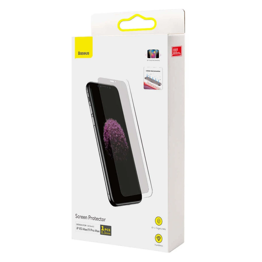 Загартоване скло Baseus Privacy Anti Spy для iPhone 11 Pro Max / iPhone XS Max з позиціонером: ціни та характеристики