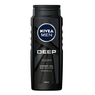 Гель для душа Nivea Men Deep Clean для тела, лица и волос, 500 мл