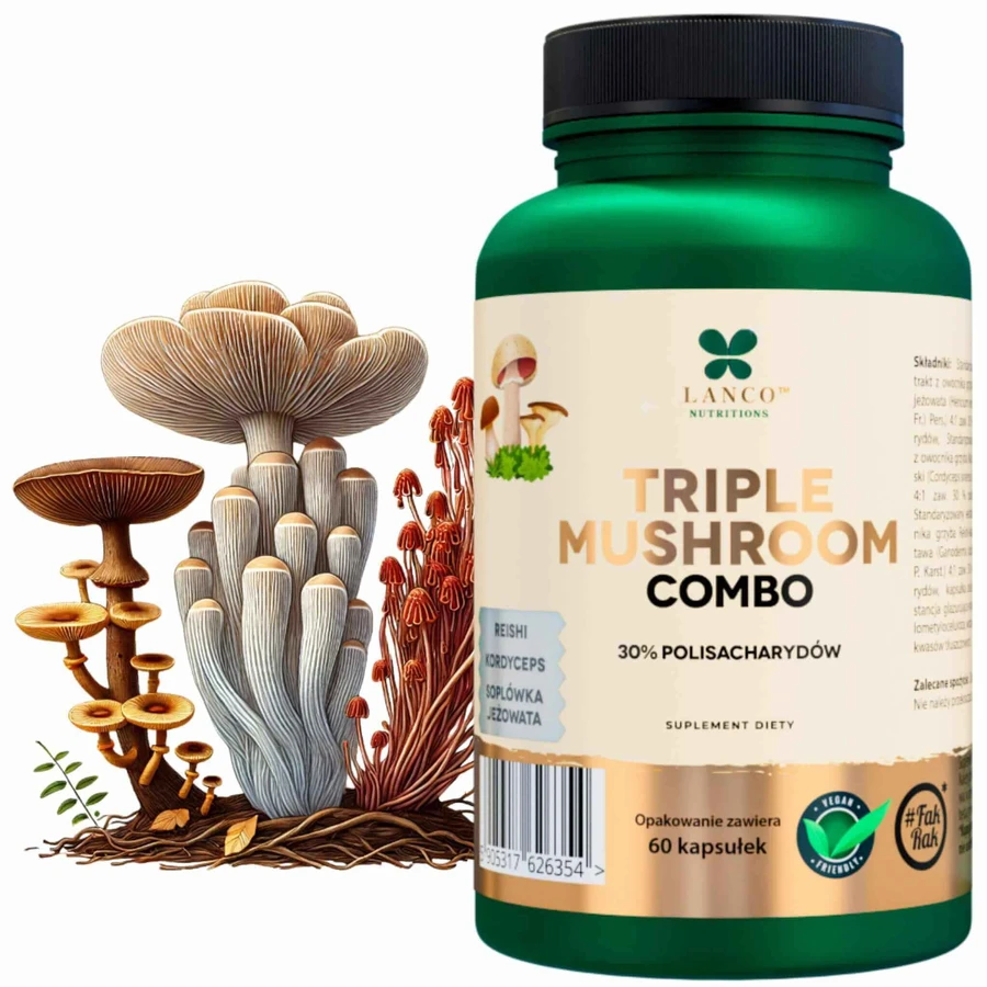 Lanco Nutritions Triple Mushroom Combo, 60 капсул: цены и характеристики