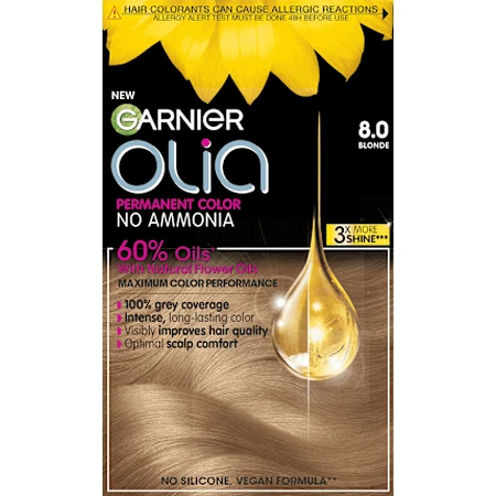 GARNIER olia Permanent Colour 8.0 Blonde, 174 мл: цены и характеристики