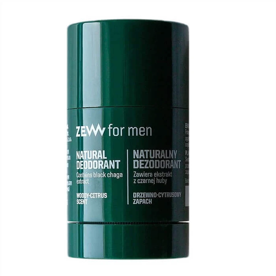 Zew For Men Natural Deodorant Stick with Black Fungus, 30 г: ціни та характеристики