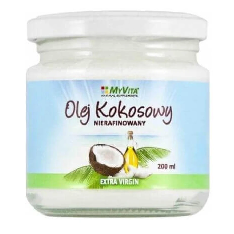 MyVita, Кокосова олія, нерафінована, 200 мл: ціни та характеристики
