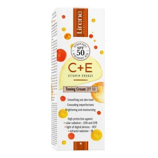 Lirene C+E Pro Тональний крем для обличчя з SPF50, 30 мл, Lirene