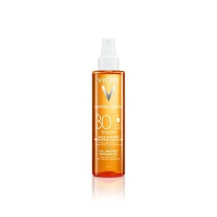 Невидимое масло со скваланом, витамином Е и SPF30 Capital Soleil, 200 мл, Vichy