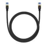 Високошвидкісний інтернет-кабель Baseus RJ45 cat.7 10Gbps 1m в обплетенні чорний