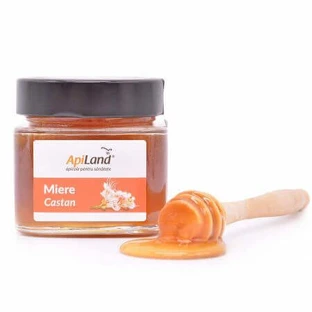 Мед каштановий, 300 г, Apiland