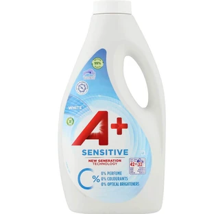 Гель для прання A+ Sensitive для білих речей, 1,6 л