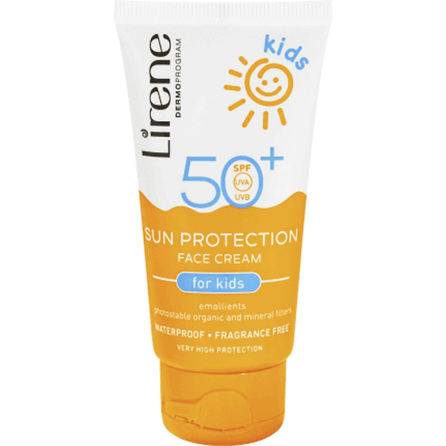 Lirene Детский крем для лица с высоким фактором защиты от солнца SPF 50, 50 мл: цены и характеристики