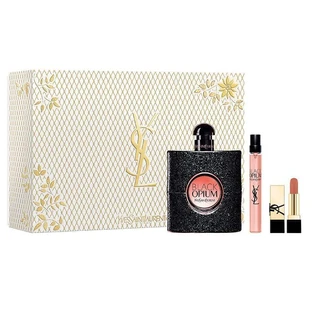Yves Saint Laurent Black Opium Pour Femme Set Eau de Parfum, 90 ml + Eau de Parfum, 10 ml + Ruy
