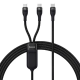 Кабель для швидкого заряджання Baseus Flash Series Ⅱ 2-в-1 USB-C - 2xUSB-C 100 Вт 1,5 м чорний