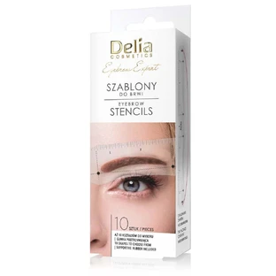 Трафареты для бровей Delia Eyebrow Expert, 10 штук