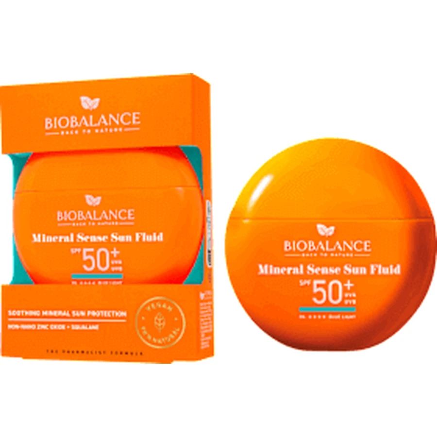 BIOBALANCE MINERAL SENSE Сонцезахисний флюїд SPF 50 MINERAL SENSE 40 мл: ціни та характеристики