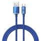 USB-кабель Baseus Crystal Shine Series для швидкої зарядки та передачі даних USB Type A - USB Type C 100W 1.2m Blue (CAJY000403)