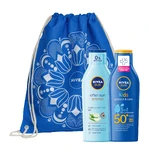 Nivea Sun Kids Protect & Care Set, защитный лосьон для детей 5-в-1, SPF 50+, 200 мл + лосьон после загара, 200 мл + сумка-рюкзак бесплатно: цены и характеристики
