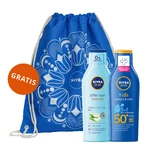 Nivea Sun Kids Protect & Care Set, защитный лосьон для детей 5-в-1, SPF 50+, 200 мл + лосьон после загара, 200 мл + сумка-рюкзак бесплатно: цены и характеристики