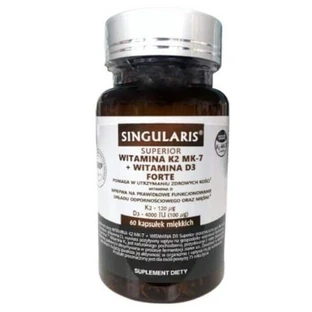 Singularis Superior Витамин K2 120 мкг + D3 4000 UI Forte, 60 капсул