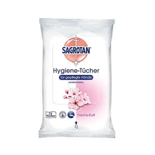 Sagrotan, Влажные салфетки для рук, 12 шт.