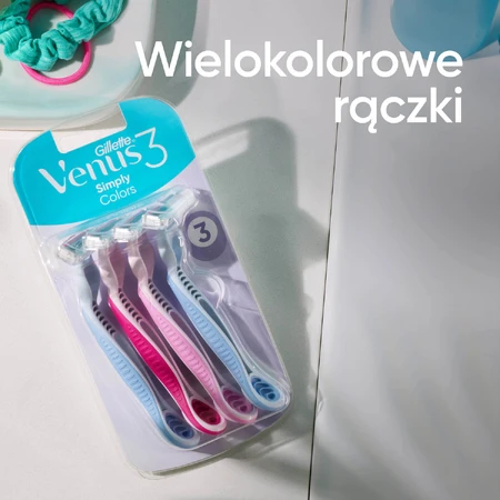 Gilette Venus 3 Colors, aparat de ras pentru femei, de unică folosință, 4 bucăți: ціни та характеристики