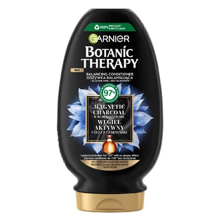 Балансуючий кондиціонер Garnier Botanic Therapy для жирного волосся та сухої шкіри голови з активованим вугіллям та олією чорного кимина, 200 мл