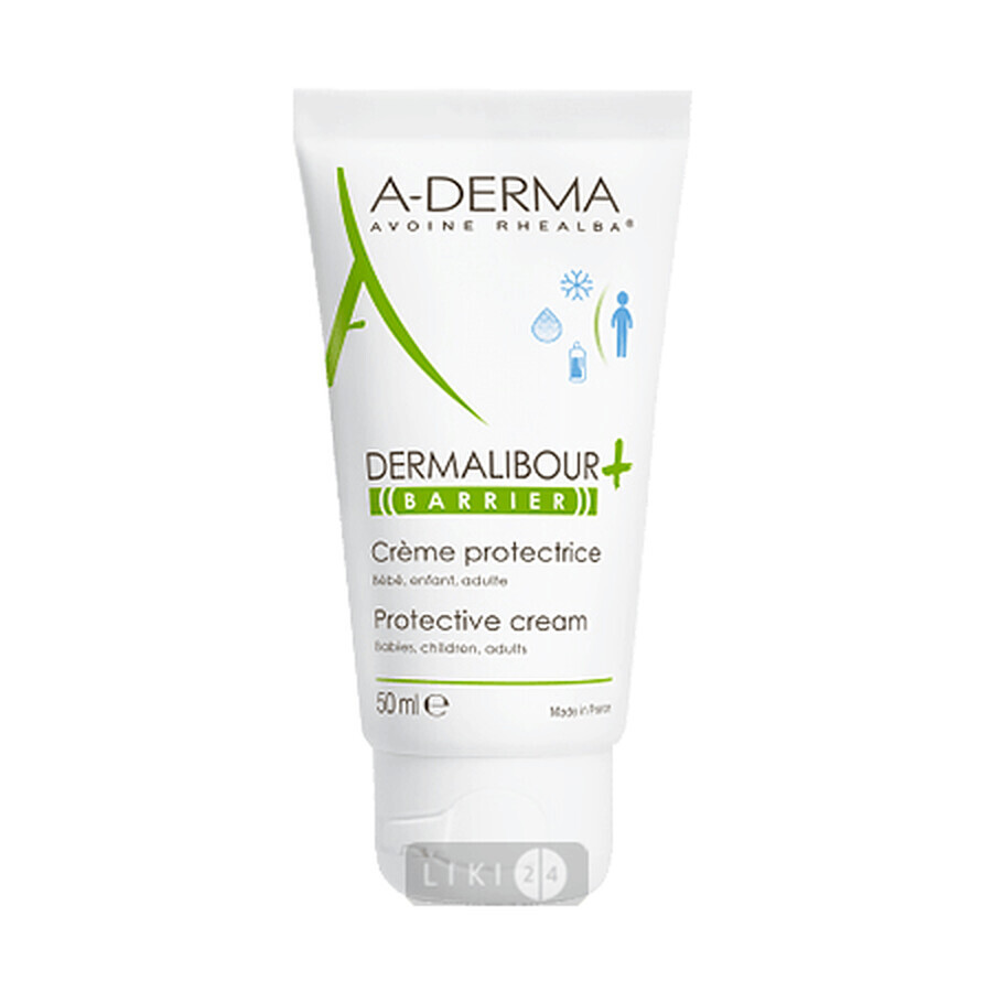 Крем для обличчя A-Derma Дермалібур + для відновлення подразненною і пошкодженої шкіри, 50 мл: ціни та характеристики