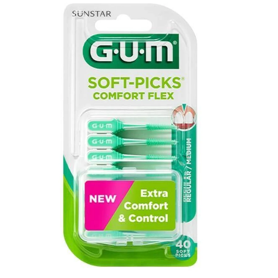 Міжзубні щітки Sunstar Gum Soft-Picks Comfort Flex 660 середніх, 40 шт.: ціни та характеристики