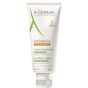 Крем для лица A-Derma Экзомега смягчающий с экстрактом овса реальба и омега 6 для ухода за атопичной кожей лица и тела, 200 мл