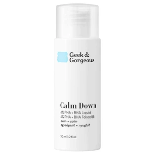 Geek & Gorgeous Calm Down, мягкое отшелушивающее средство с 4% PHA + BHA кислотами, 30 мл