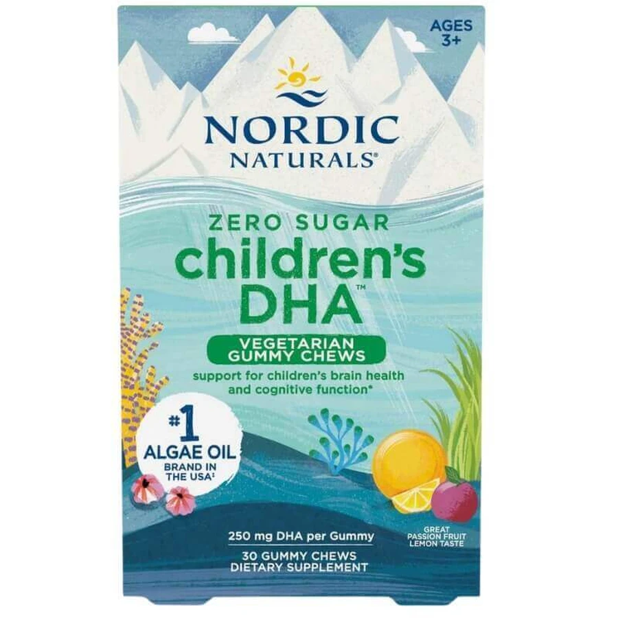 Nordic Naturals Children s DHA Vegetarian Gummy Chews, 30 de jeleuri: цены и характеристики