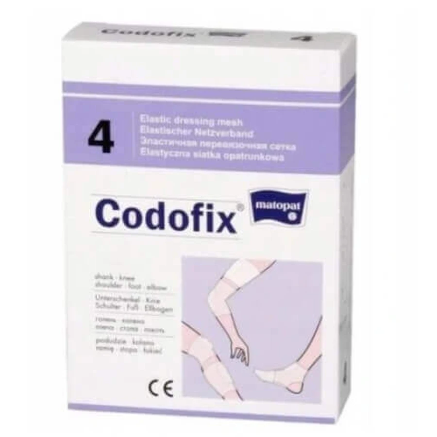 Codofix Еластична перев'язувальна сітка №. 4, 4-4,5 см х 10 м (гомілка, коліно): ціни та характеристики