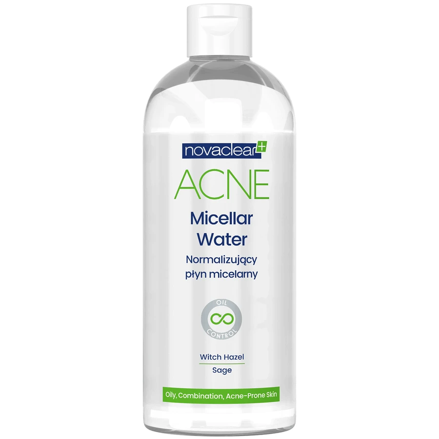 Novaclear Acne, міцелярна нормалізуюча рідина для боротьби з акне, 400 мл: ціни та характеристики