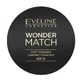 Eveline Cosmetics, Wonder Match, Матовая прессованная пудра с SPF 30 № 02, 8 г