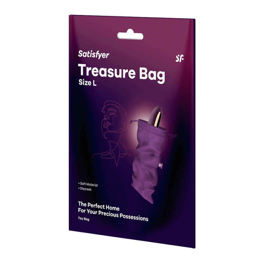 Satisfyer Treasure Bag Сумка для хранения гаджетов L Violet: цены и характеристики