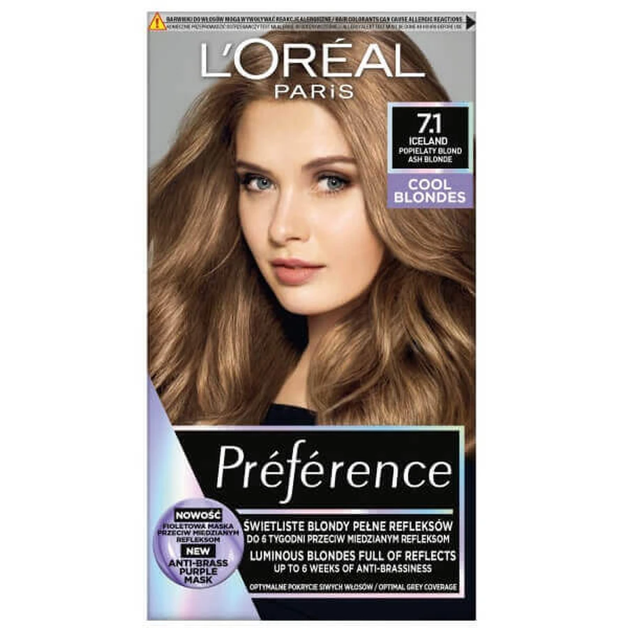 L Oreal Paris Preference Cool Blondes Wax Colour 7.1 Iceland: цены и характеристики