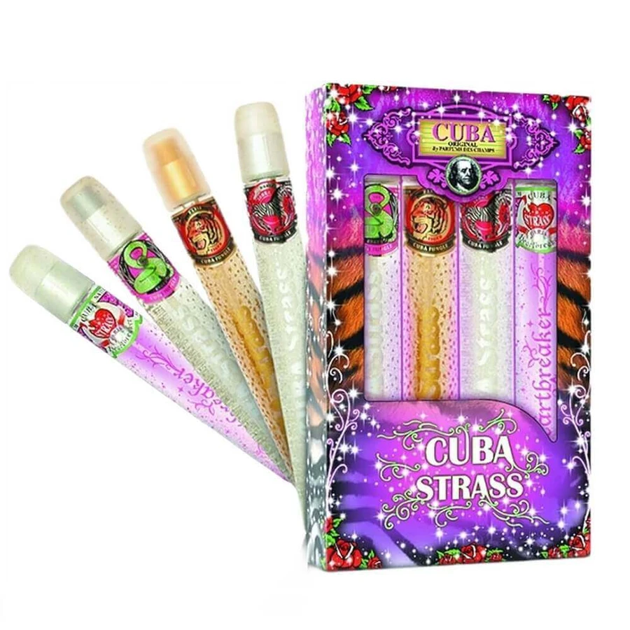 Cuba Original Cuba Strass Set Snake Eau de Parfum 35 мл + Tiger Eau de Parfum 35 мл + Zebra Eau de Parfum 35 мл + Heartbreaker Eau de Parfum 35 мл: цены и характеристики