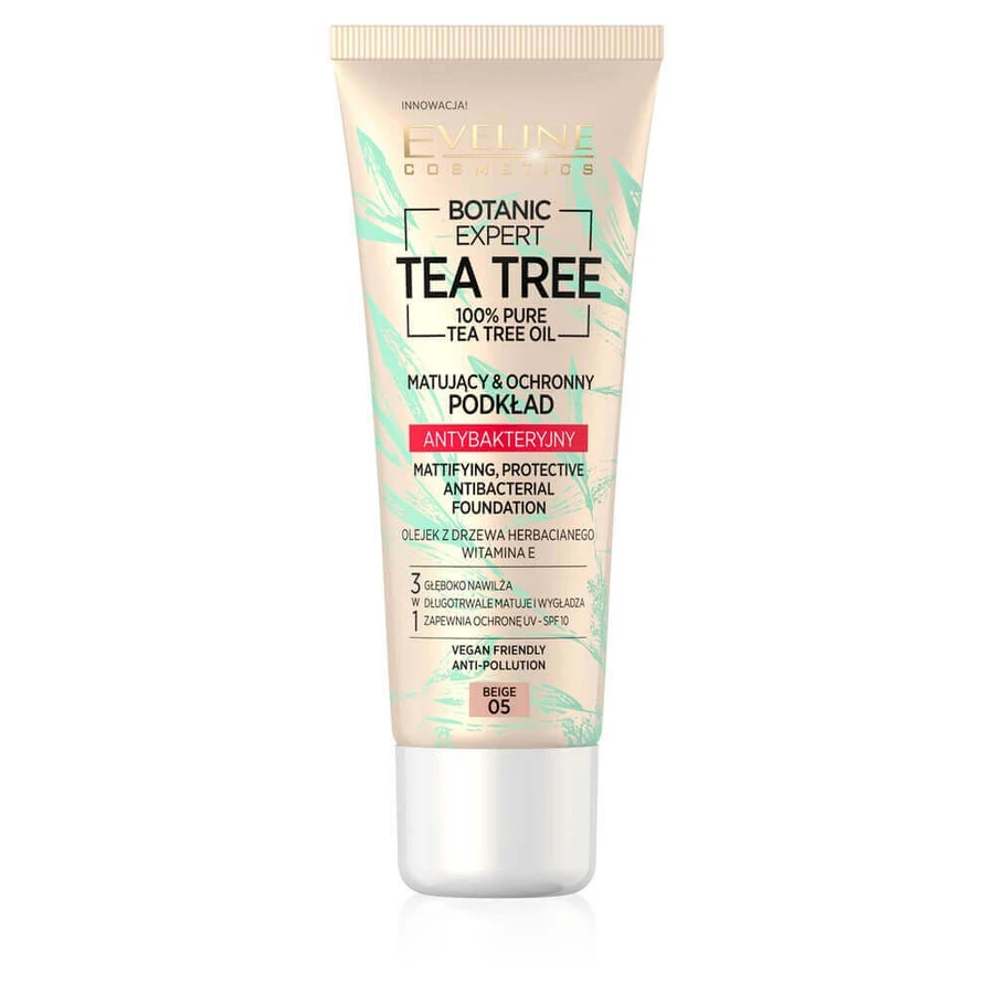 Eveline Cosmetics Botanic Expert Tea Tree Mattifying Antibacterial Foundation 05 Beige, 30 мл: ціни та характеристики