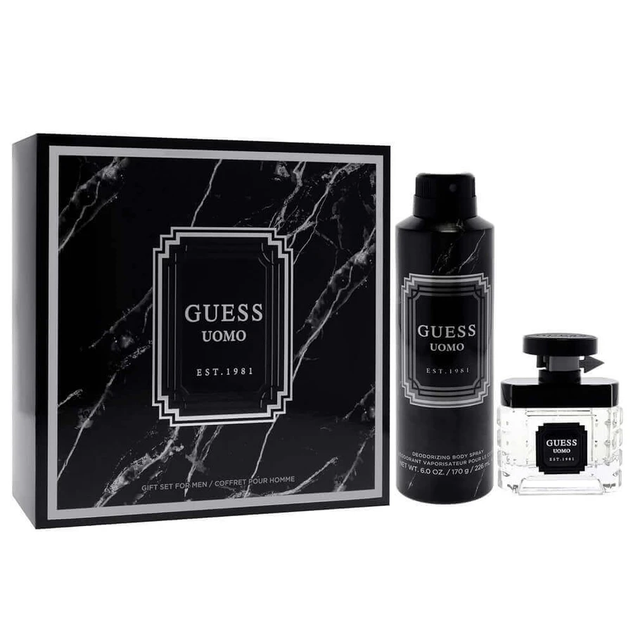 Туалетна вода Guess Uomo Set, 50 мл + дезодорант-спрей, 226 мл: ціни та характеристики