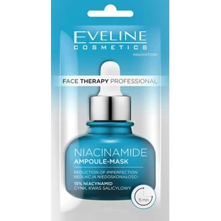 Eveline Cosmetics, Face Therapy Professional, Ампульна маска для зменшення недоліків з ніацинамідом, 8 мл