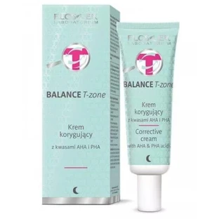 Flos-Lek Balance t-zone Corrective крем з AHA і PHA кислотами 50 мл