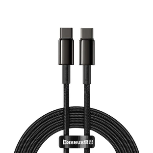 Кабель Baseus CATWJ-A01 USB-C - USB-C PD QC 100W 5A 480Mb/s 2 м - чорний