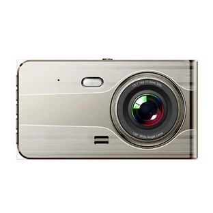 DVR979G Full HD G-сенсор РК автомобільний відеореєстратор з камерою заднього виду - бежевий