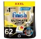 Капсулы для посудомоечной машины Finish Ultimate Plus Powerball AiO с лимоном, 62 шт.