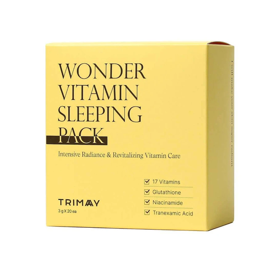 Нічна освітлююча та відновлююча маска Wonder Vitamin, 20 шт. х 3 г, Trimay: ціни та характеристики
