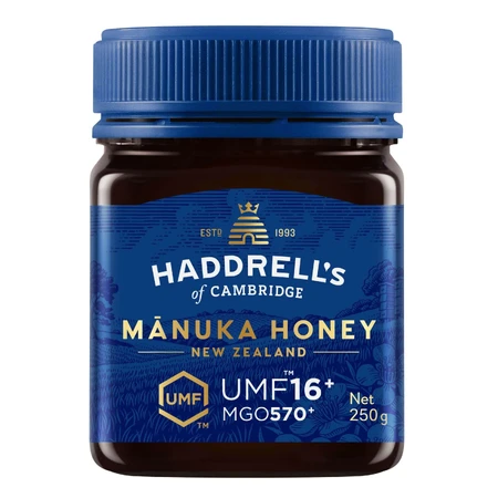 Haddrell's, мёд из мануки UMF 16+ MGO 570+, 250 г: цены и характеристики