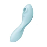 Стимулятор клитора Satisfyer Curvy Trinity 5+ с вибрацией, синий, 1 шт.