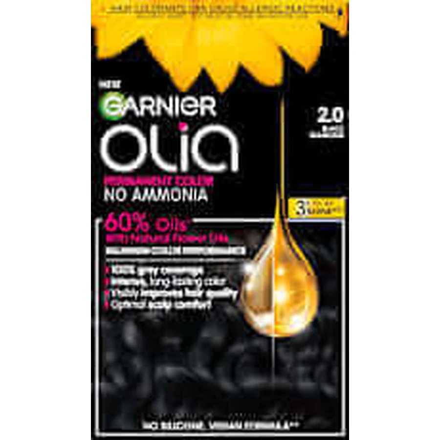 GARNIER olia Перманентная краска 2.0 Черный бриллиант, 174 мл: цены и характеристики