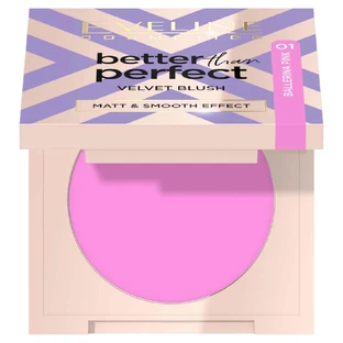 Eveline Cosmetics Better Than Perfect Velvet Blush Pressed blush 01 Ballerina Pink, 2,3 г
