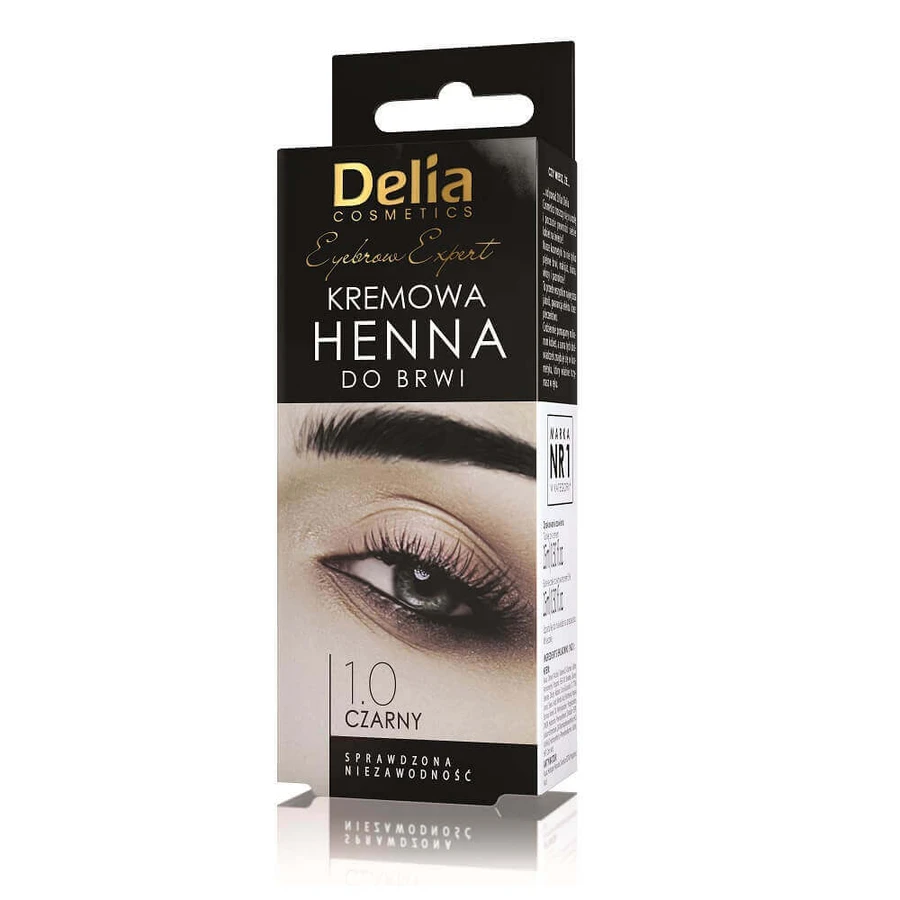 Delia Eyebrow Expert Крем хна для бровей 1.0 черный, 15 мл: цены и характеристики