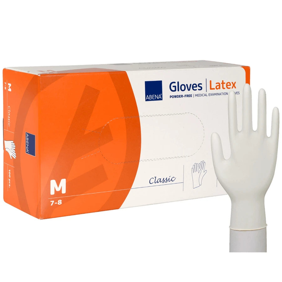Abena, mănuși din latex, nesterile, fără pudră, mărimea M, 100 bucăți: цены и характеристики